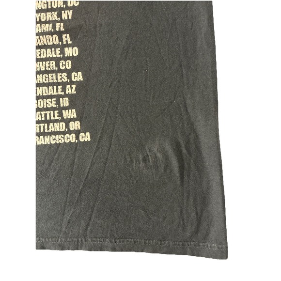 Post Malone Knight Tour Tee XL Charcoal Big Ass Stadium Tour NEW *spots - Picture 8 of 9